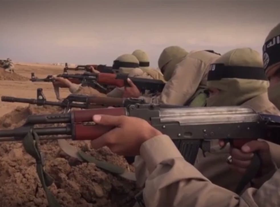 A still from an Isis propaganda video