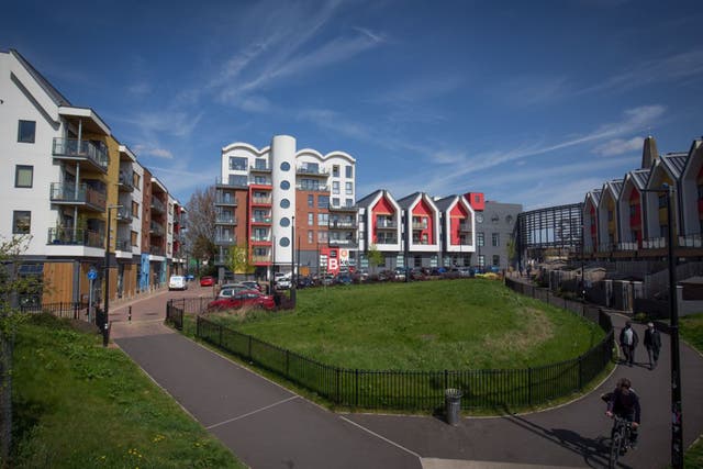 Under the Conservatives’ expanded right-to-buy scheme, 1.3 million more families will have the opportunity to purchase their homes at a discount of up to £77,900 outside of London, such as the properties on this mixed use development in Bristol
