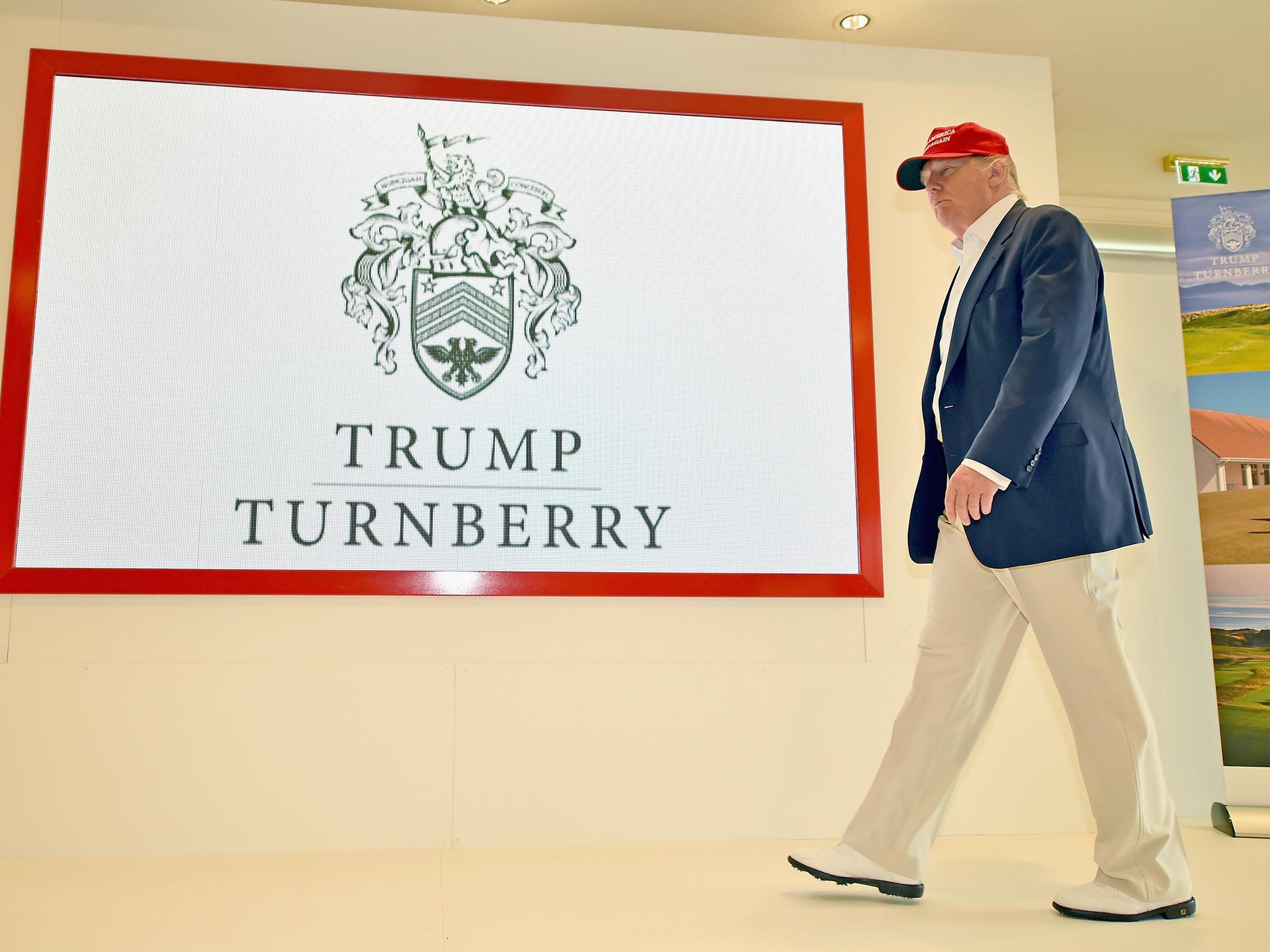 The Turnberry golf course, which has hosted the Open Championship on numerous occasions, is one of two famous golf courses Donald Trump owns in Scotland