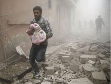 At least 28 civilians killed by pro-Assad air strikes 'near school'