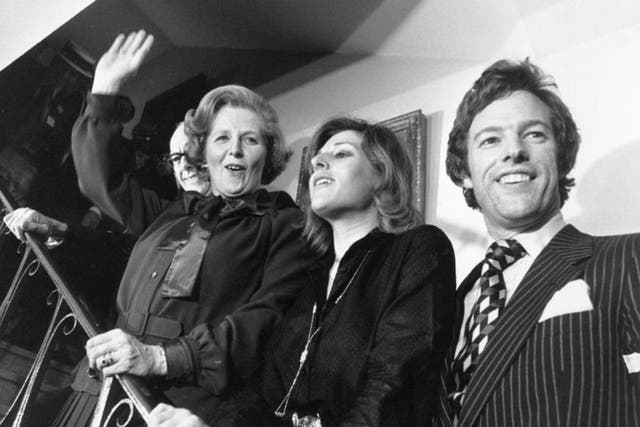 Margaret Thatcher, with husband Denis and twins Carol and Mark, on election night in 1979