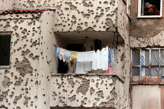 Twenty years after the end of the Balkan War, the scars of the conflict still riddle the city