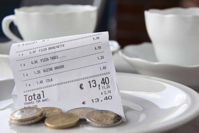The amount to tip differs from country to country