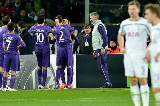 Fiorentina knocked Tottenham out of the Europa League in 2015