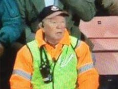 Sir Alex Ferguson look-alike spotted dressed as steward