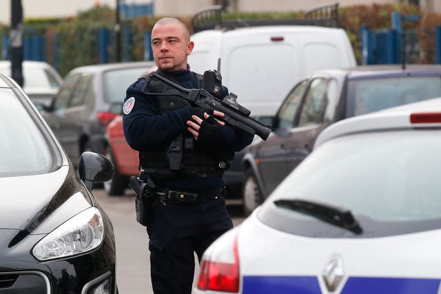 File image: French police are on a high state of terror alert following the Paris attacks