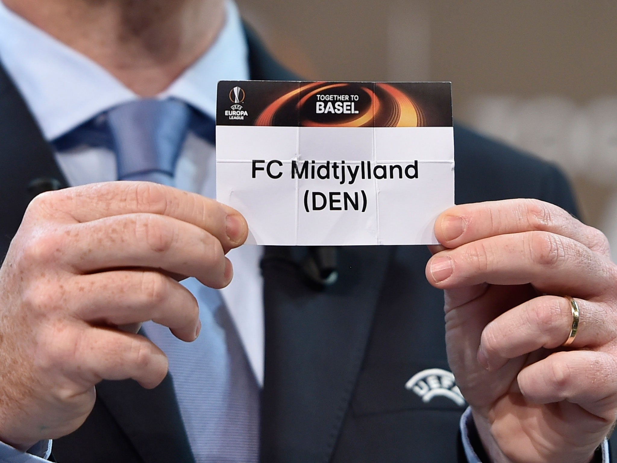 Midtjylland were drawn against Manchester United