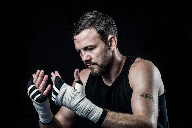 Andy Lee at the Purley gym of trainer Adam Booth