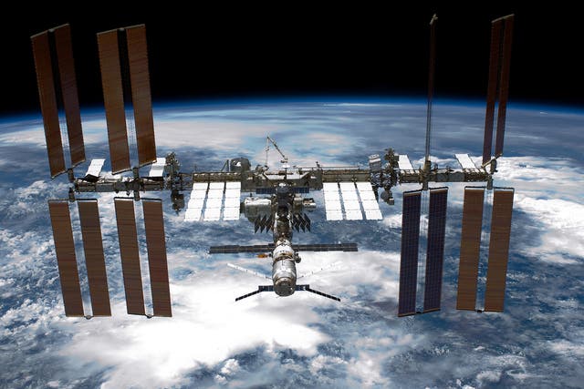 The International Space Station (ISS) as photographed from the NASA space shuttle Endeavour