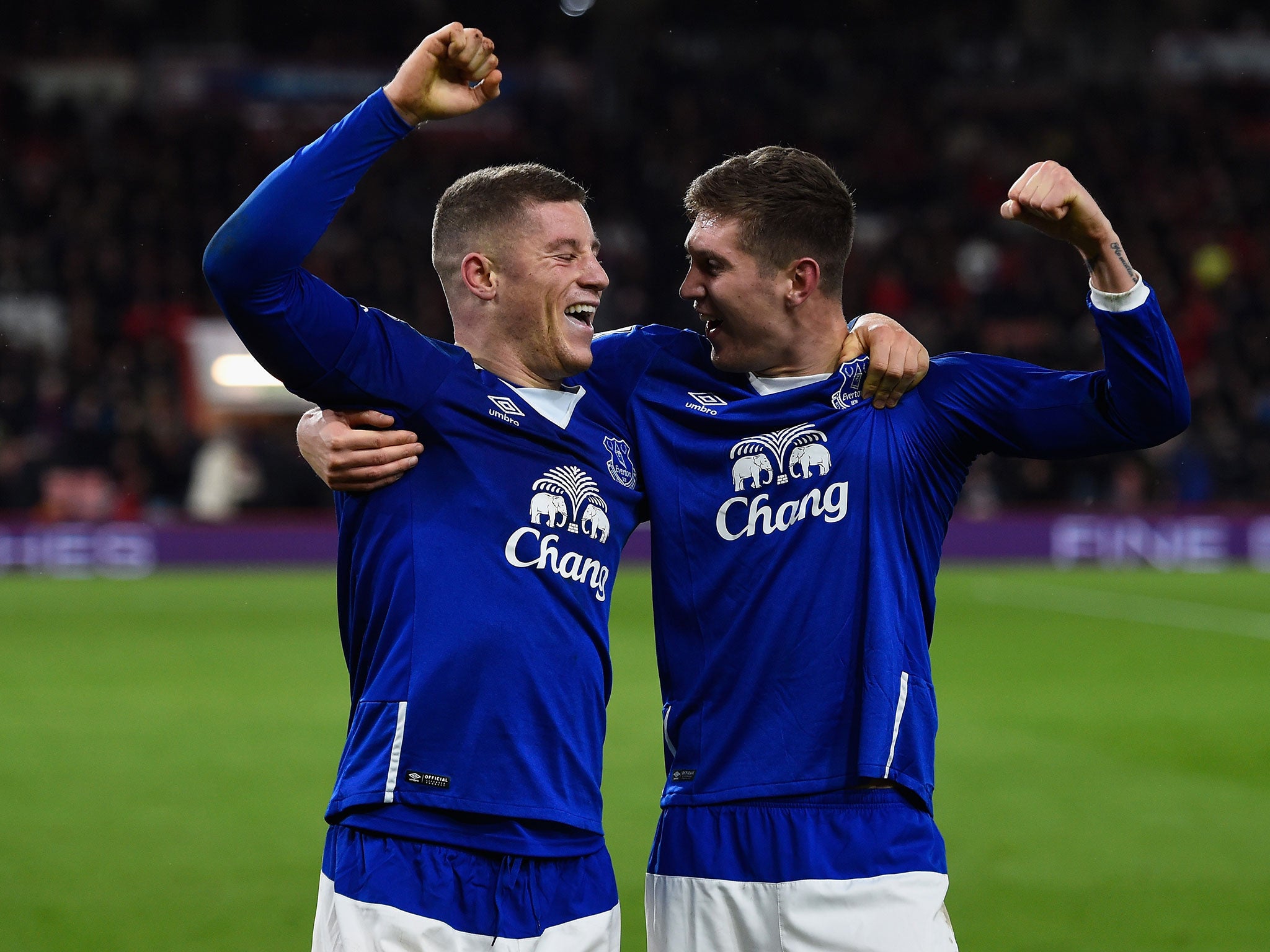John Stones (right) is wanted by Chelsea in January