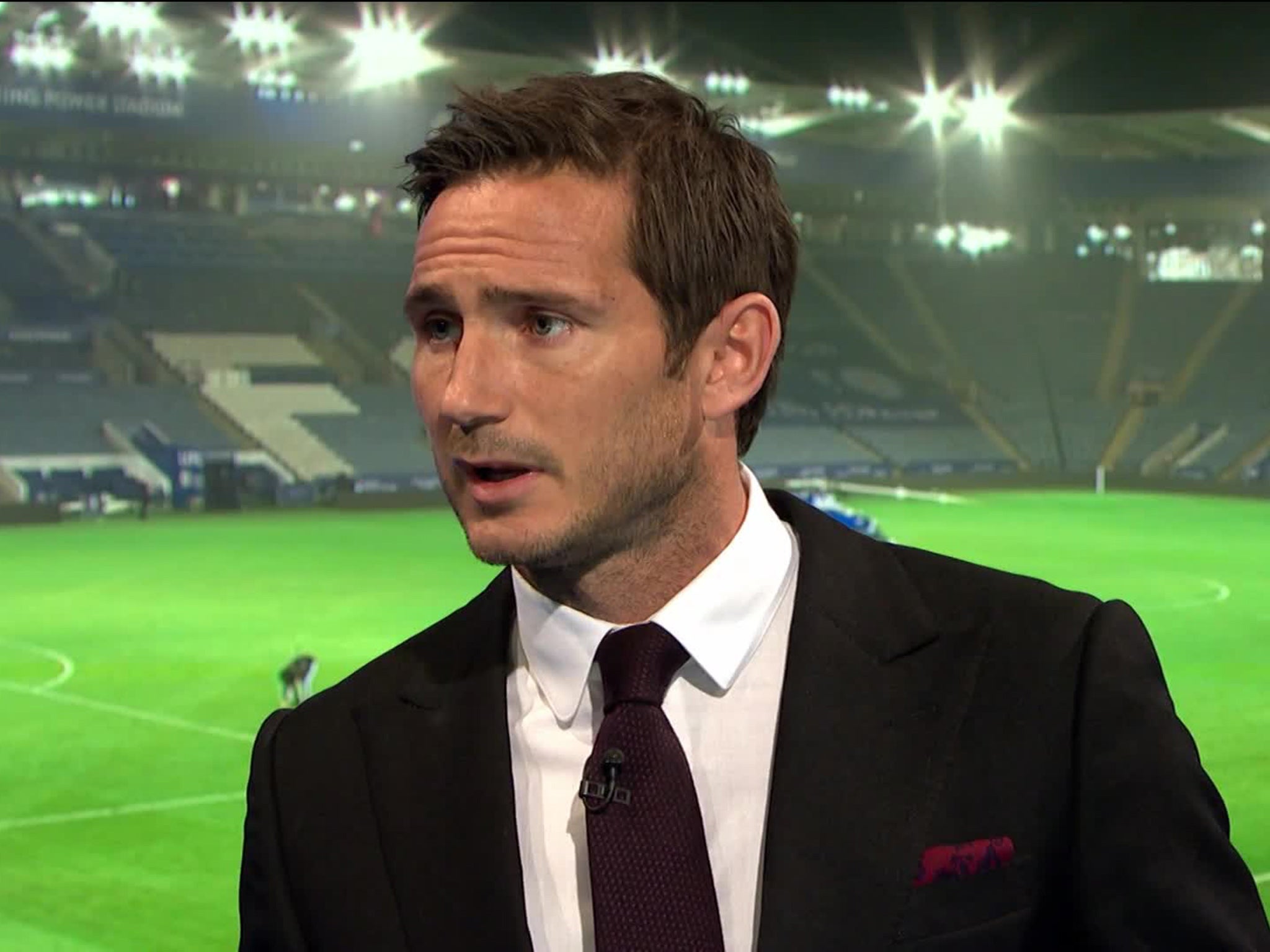 Frank Lampard speaks on Sky Sports' Monday Night Football last night