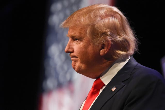 Trump is leading the Republican presidential race Getty Images