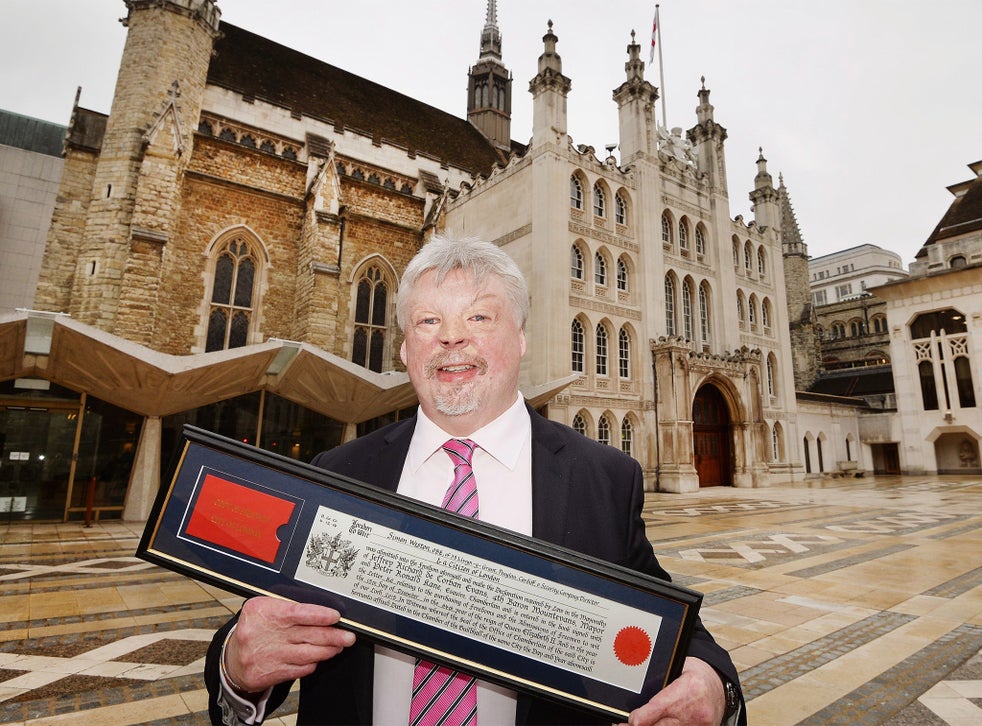 Falklands War Veteran Simon Weston Given Freedom Of The City Of London The Independent The