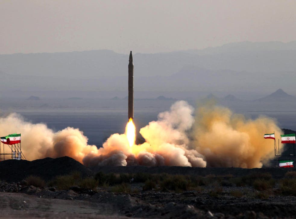 A picture taken on 20 August, 2010 shows the test firing at an undisclosed location in Iran of a surface-to-surface Qiam missile, entirely designed and built domestically and powered by liquid fuel, a day before the Islamic republic was due to launch its Russian-built first nuclear power plant