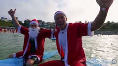 Surfing Santas set new world record in Australia