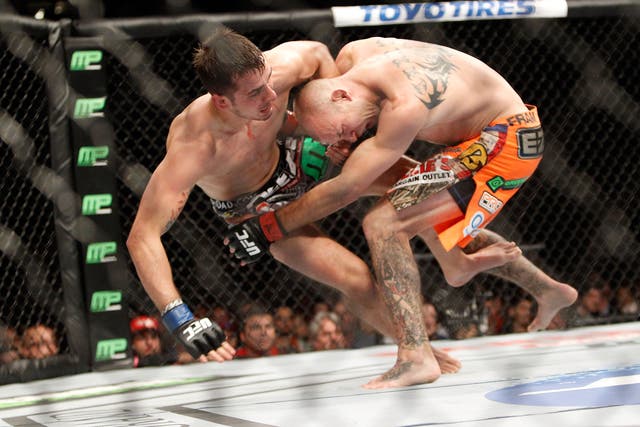 Donald Cerrone in action against Myles Jury earlier this year