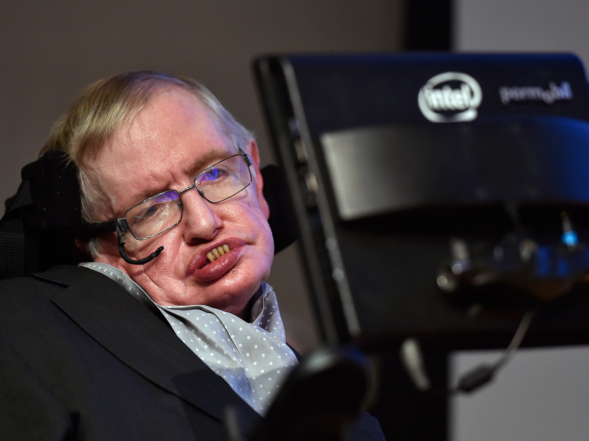 British scientist and theoretical physicist Stephen Hawking attends a launch event for a new award for science communication, called the Stephen Hawking Medal for Science Communication, in London