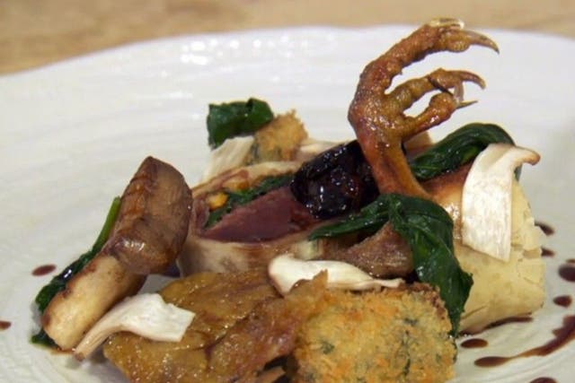 Viewers horrified after MasterChef features a dish garnished with a pigeon's foot
