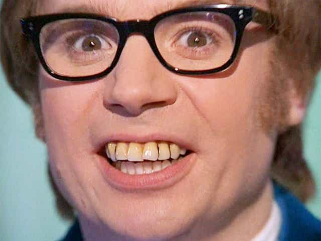 Austin Powers bolstered the myth of Brits having crooked, yellow gnashers