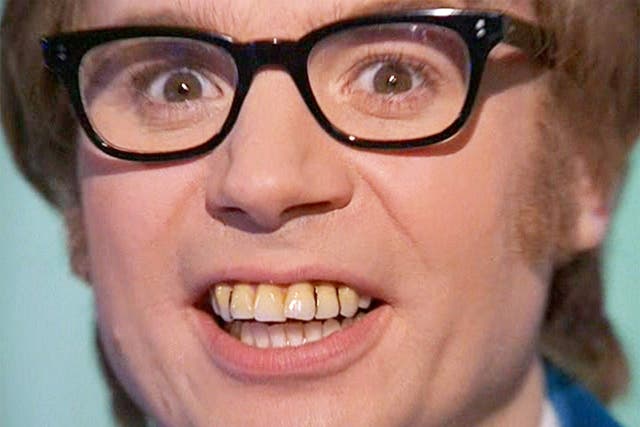 Austin Powers bolstered the myth of Brits having crooked, yellow gnashers