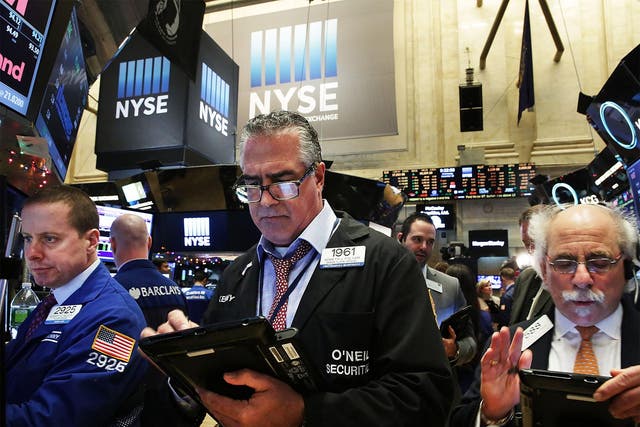 New York Stock Exchange traders are unperturbed by prospect of Trump presidency