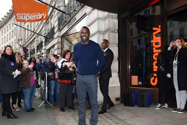 Fans turned out en masse for the Idris Elba launch at a London branch