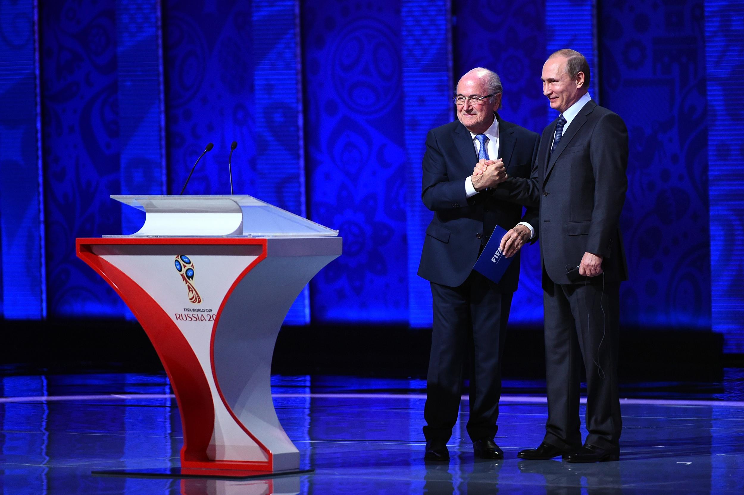 Putin thinks the suspended Fifa boss should be awarded a Nobel prize