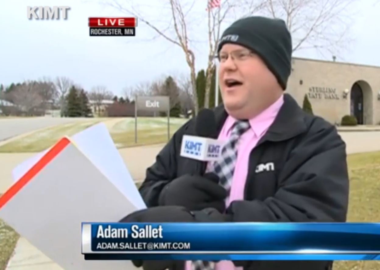 Adam Sallet watches the suspect running past