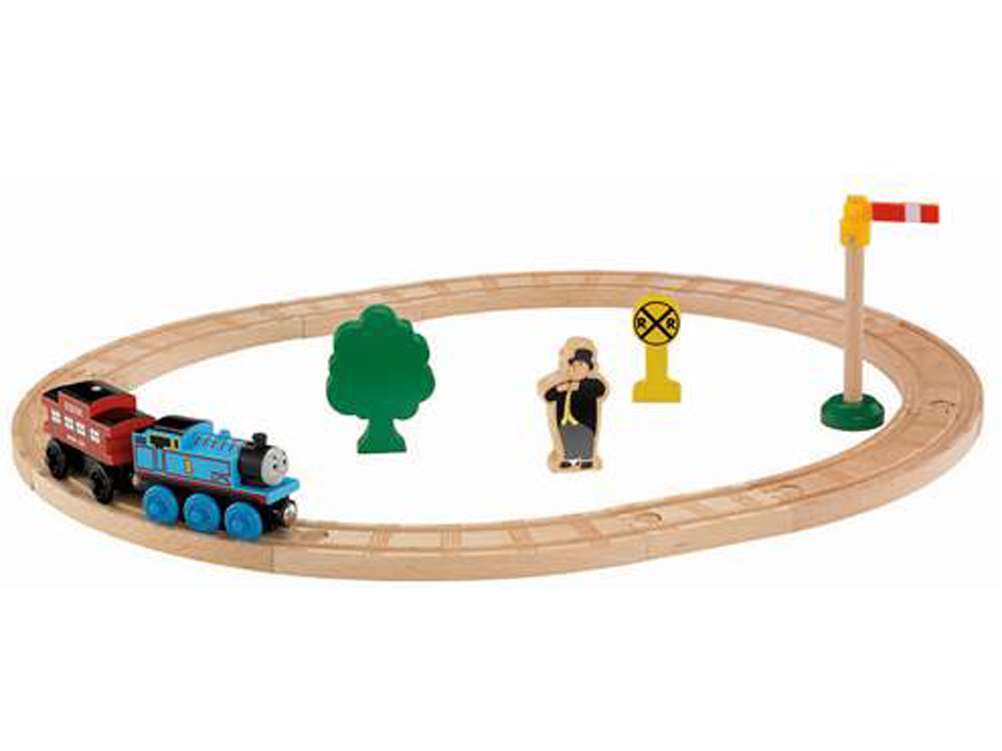 52Pc Wooden Train Tracks Lot Railway Pieces Set Play for Thomas the Train Brio 