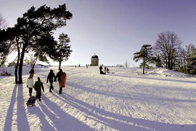 Winter wonderland: Kaivopuisto is Helsinki's oldest park