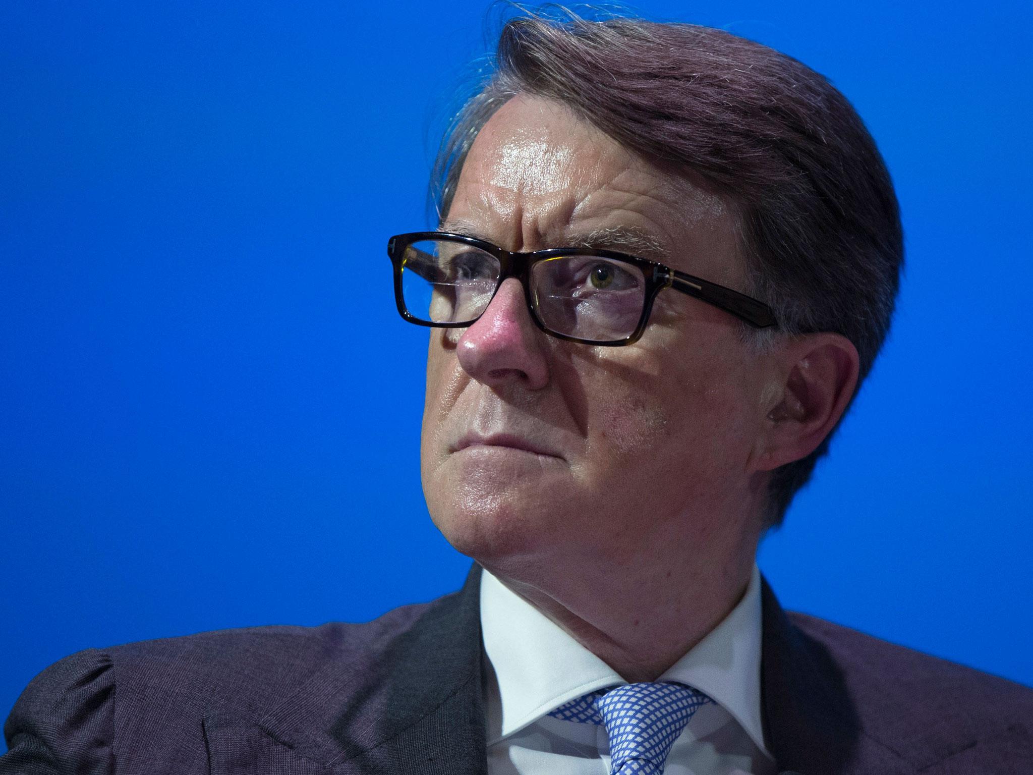 Former EU trade commissioner Peter Mandelson
