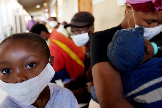 Faces of fear: patients at the Tuberculosis centre in Khayelitsha, on the south-western coast of South Africa, wait to be seen by doctors