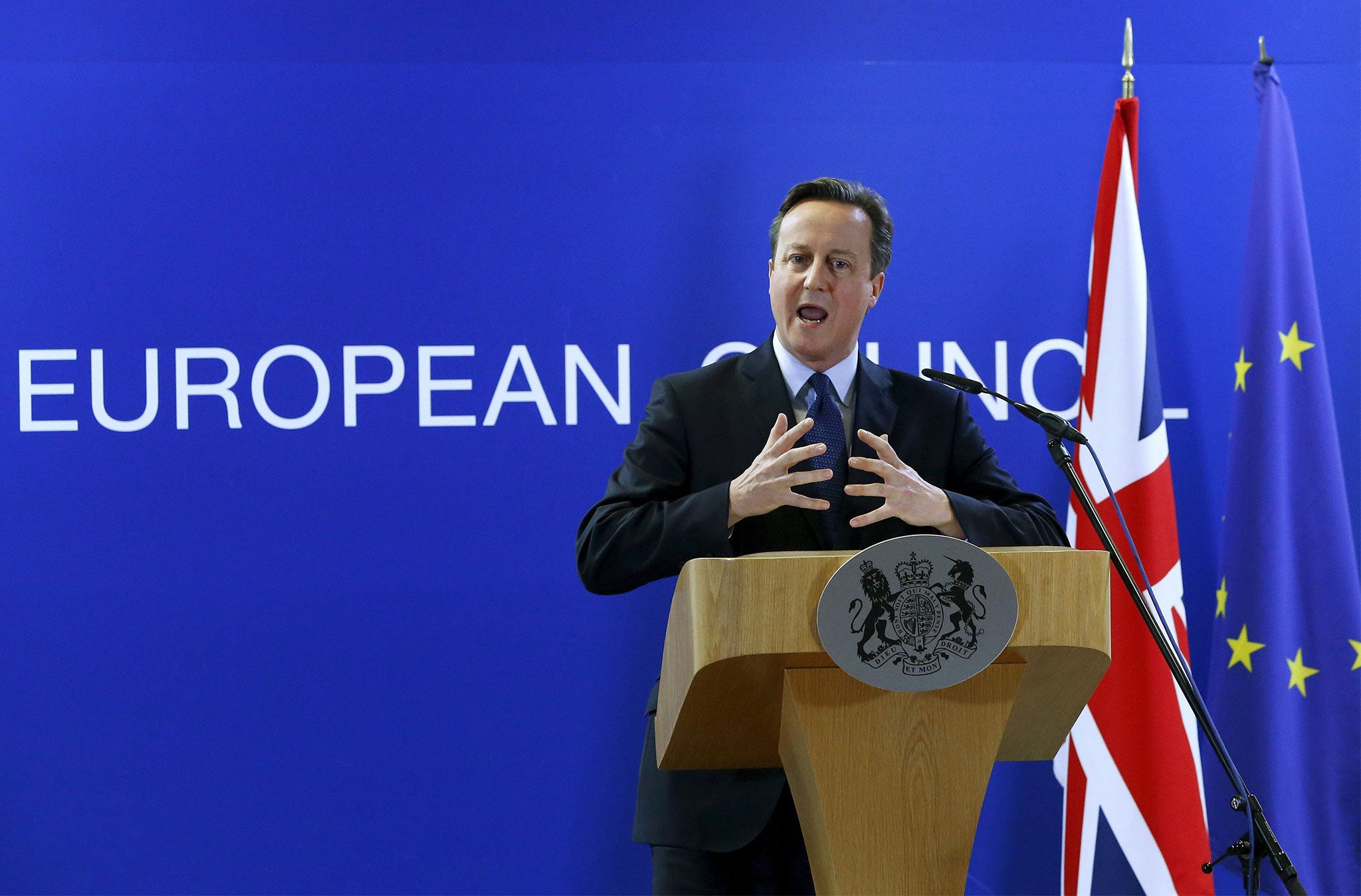 David Cameron described talks with EU leaders as 'lively'