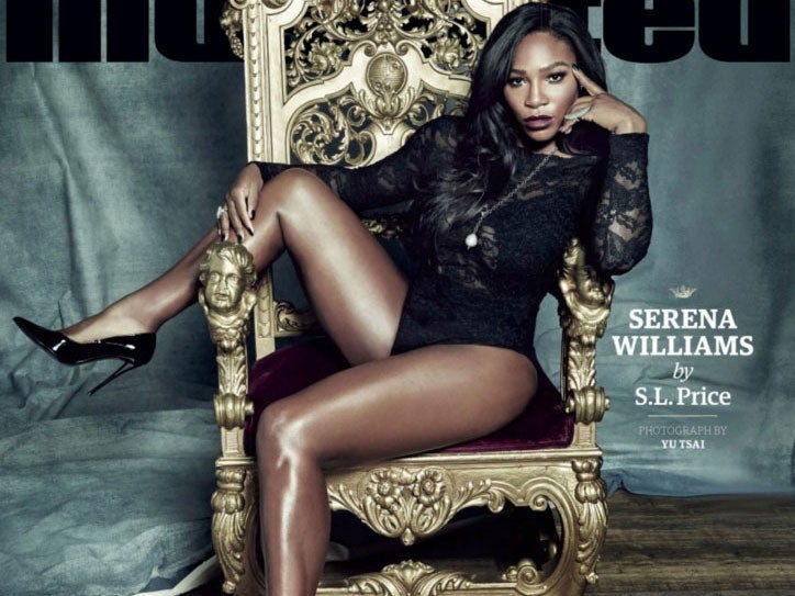 Serena Williams on the cover of Sports Illustrated
