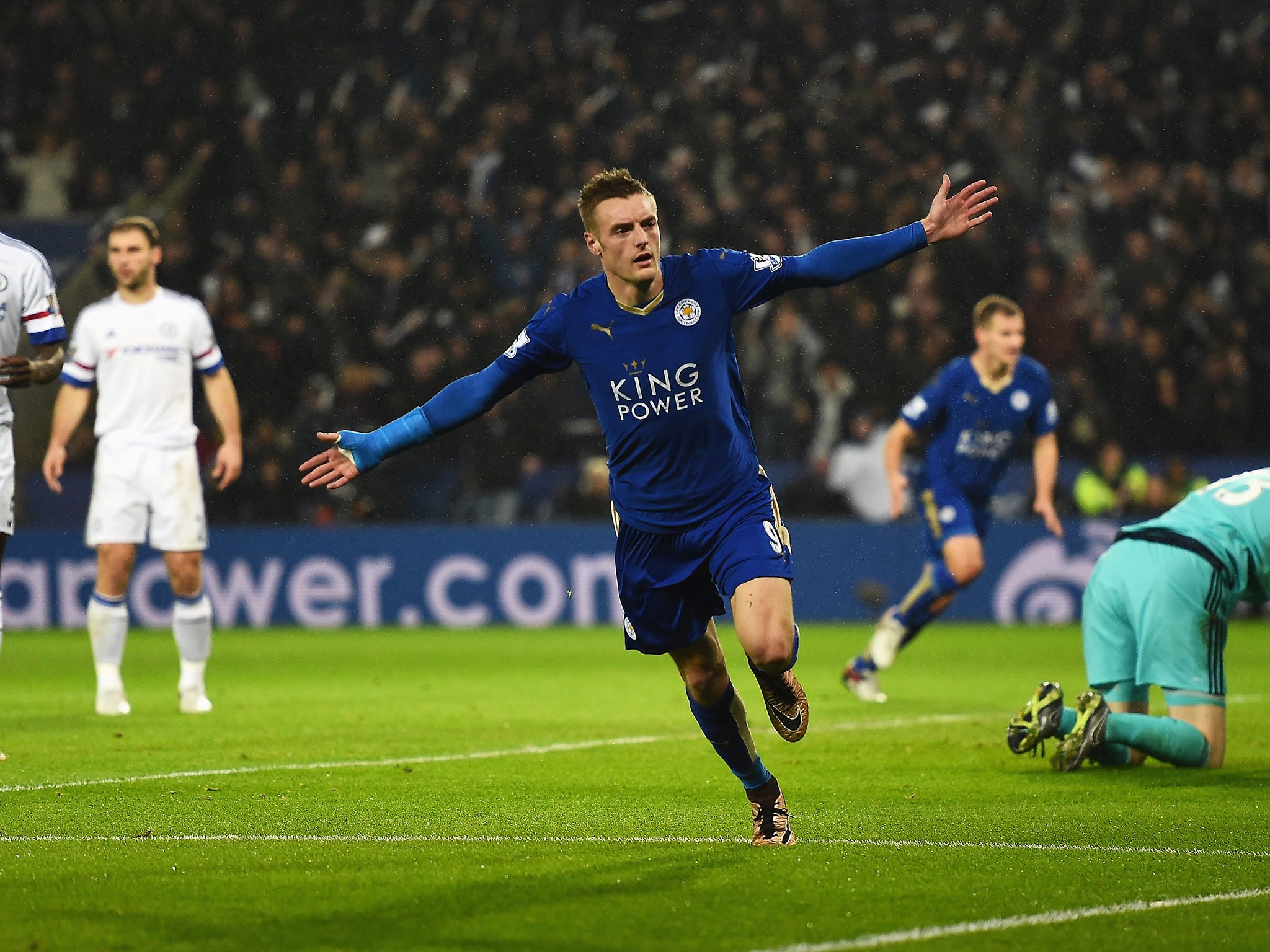 Jamie Vardy has scored 15 Premier League goals this season