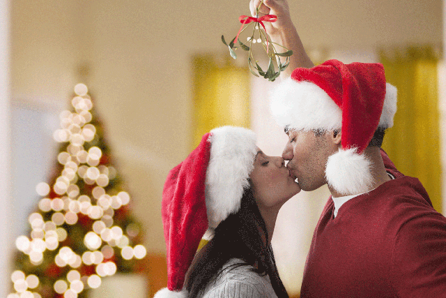 If someone is standing under the mistletoe, they may be kissed by someone else according to custom