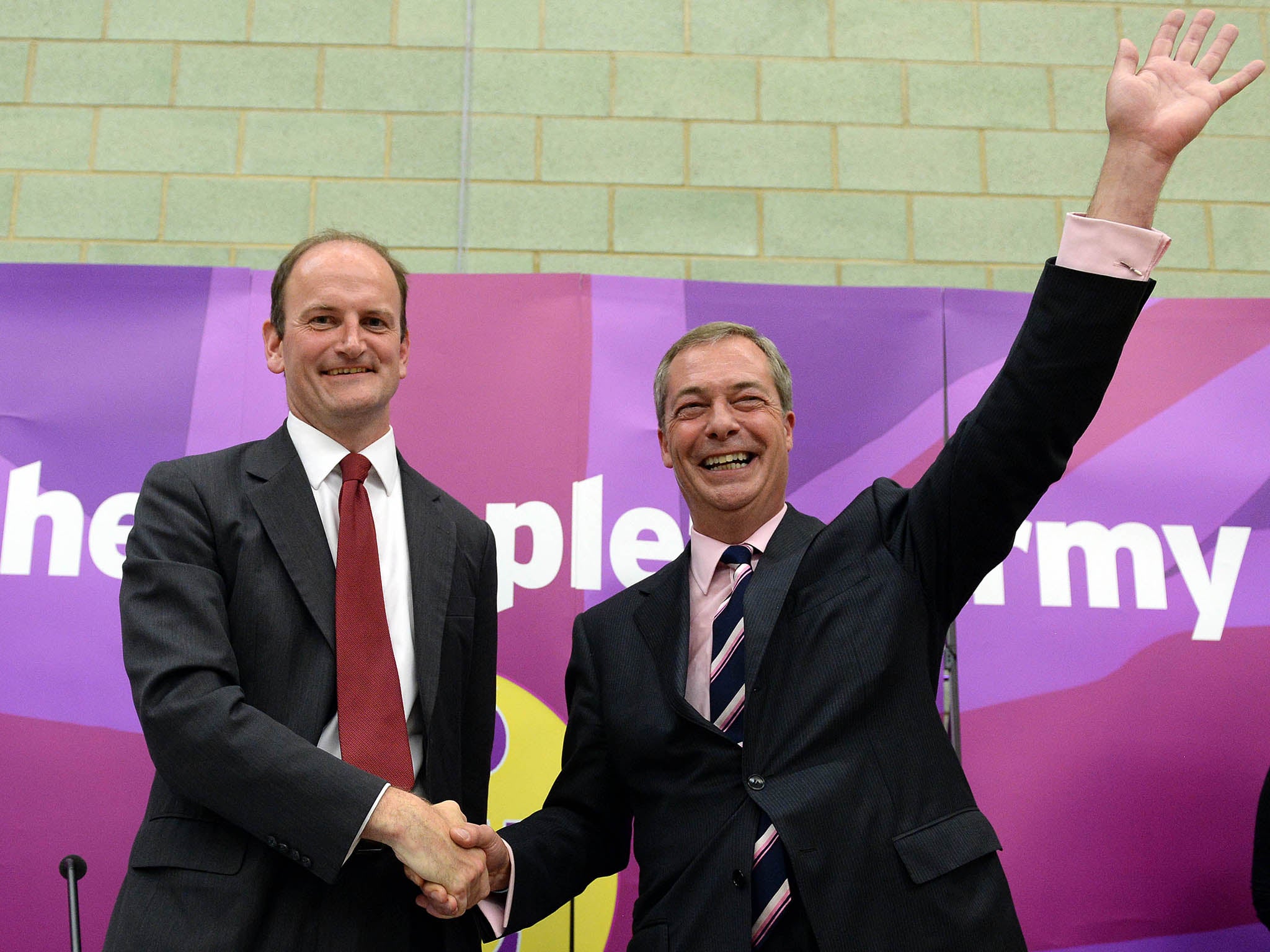 The relationship between Douglas Carswell and Nigel Farage (l-r) has soured since the former's defection from the Conservatives