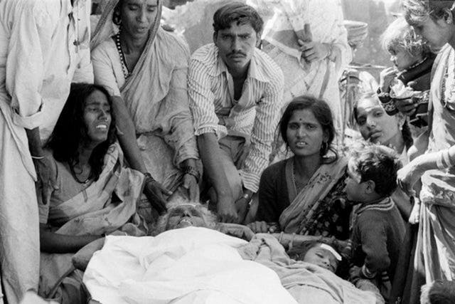 The explosion at the Union Carbide pesticide factory in Bhopal killed 8,000 within a week and injured tens of thousands living in the slums near the plant