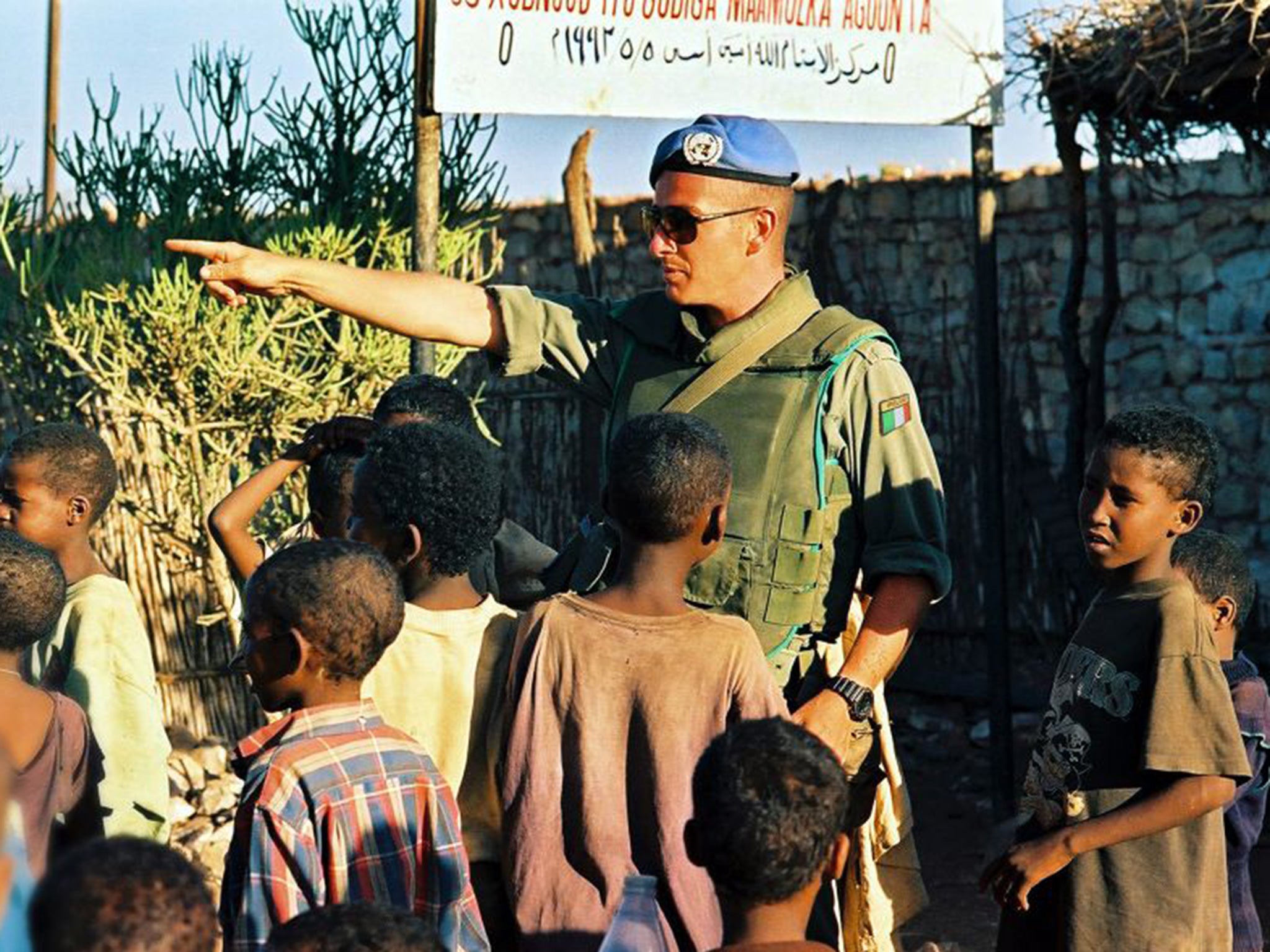 Paul Hopkins working as an Irish Army Ranger in Somalia in 1993
