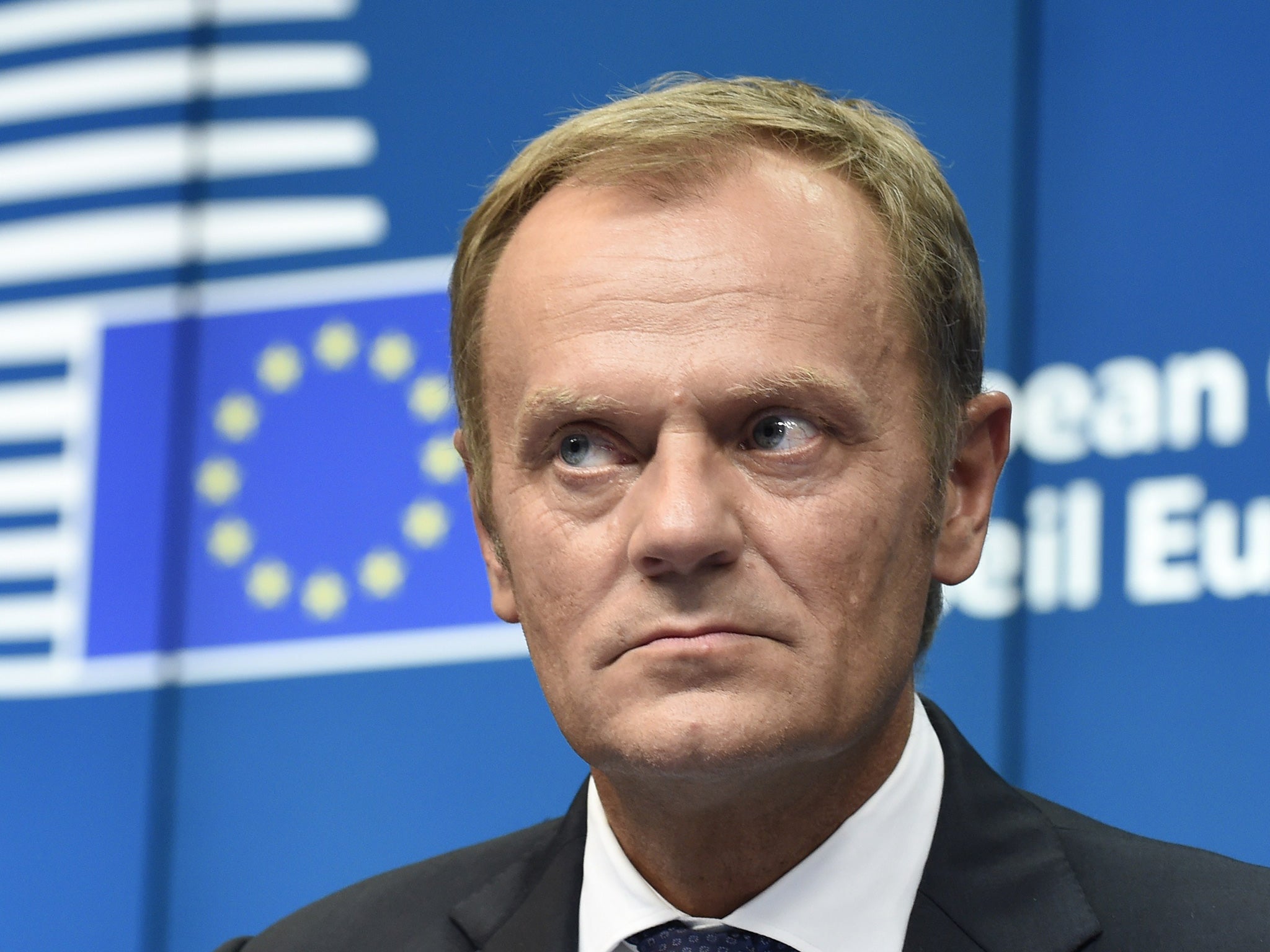 EU Council president Donald Tusk