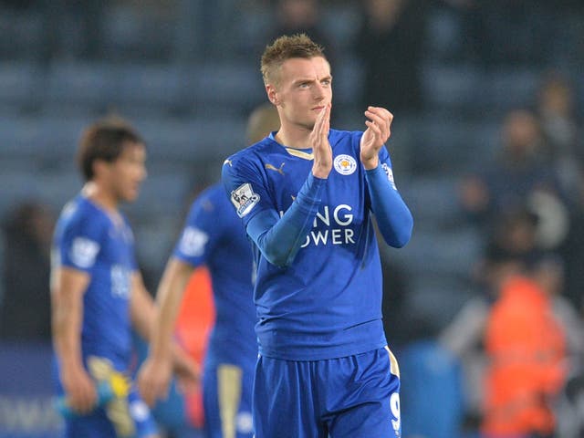 Leicester striker Jamie Vardy