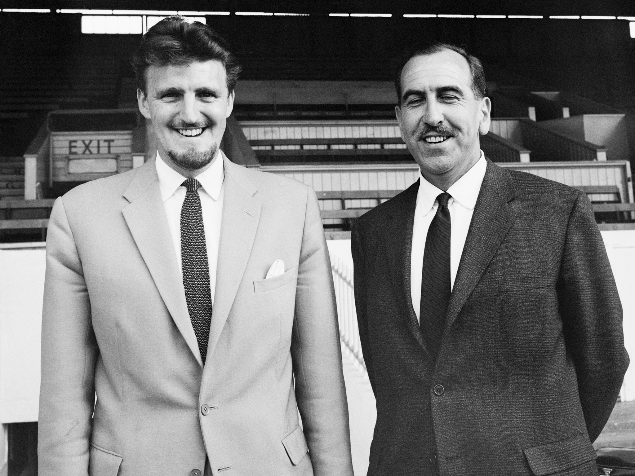 Jimmy Hill (pictured 1964) as manager of Coventry City - he would later become chairman