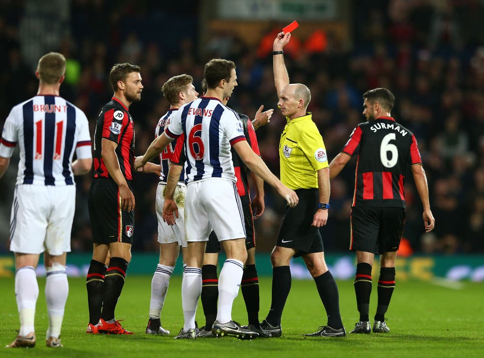 James McClean is sent-off for West Brom