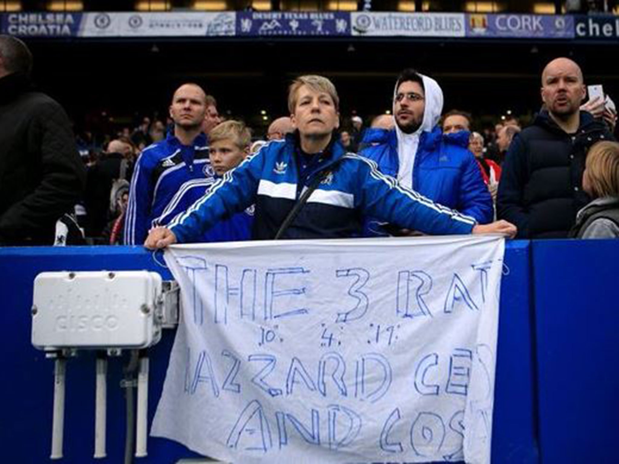 &#13;
The infamous banner at Stamford Bridge&#13;