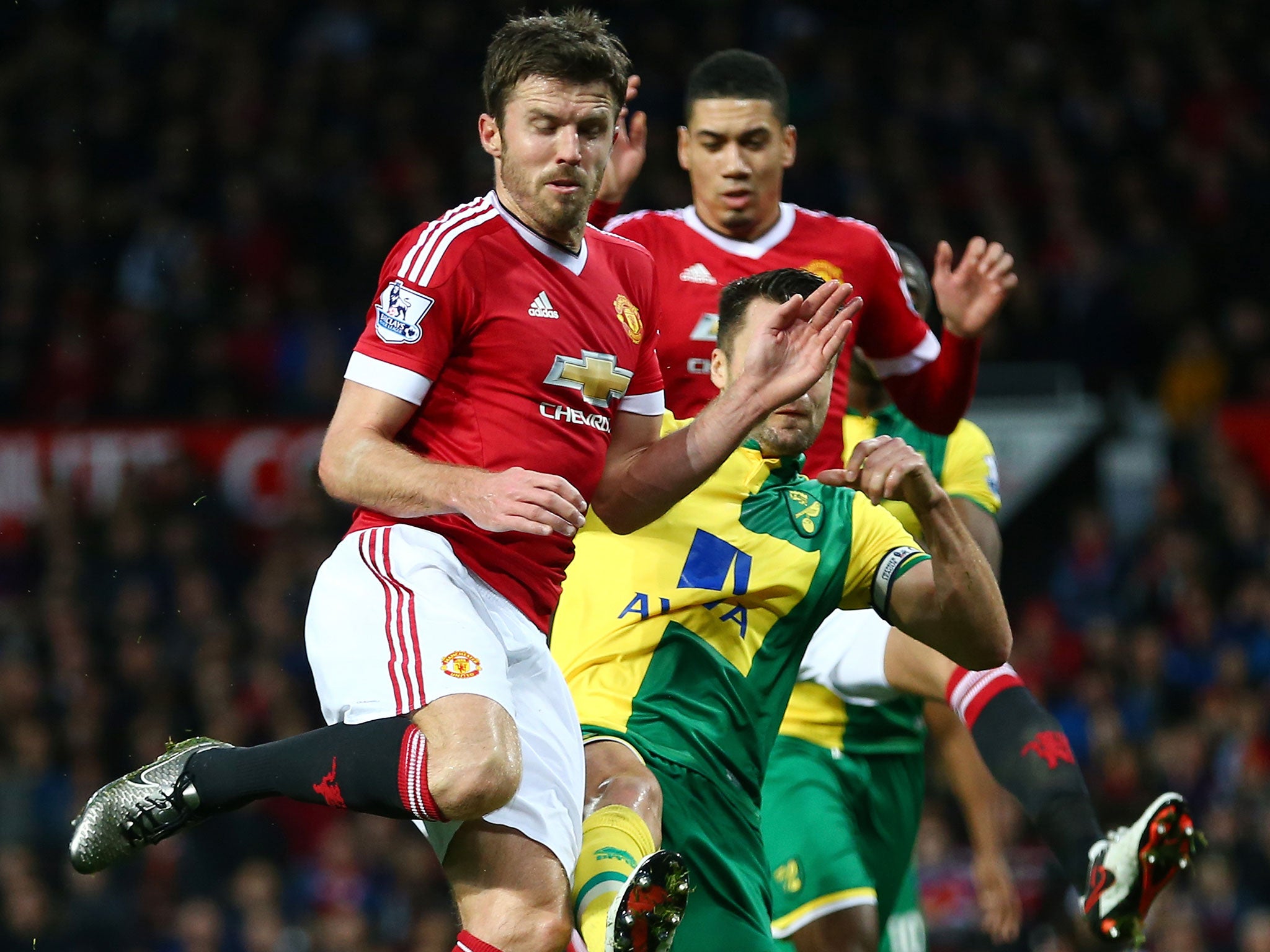 Michael Carrick will return to the United squad for the FA Cup tie with Derby