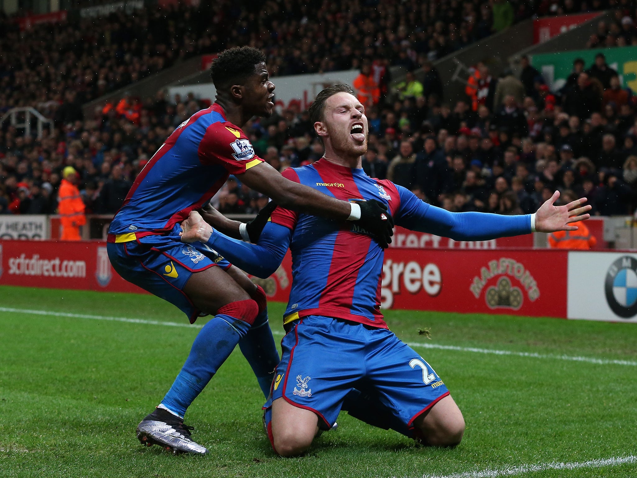 Connor Wickham celebrates after opening the scoring