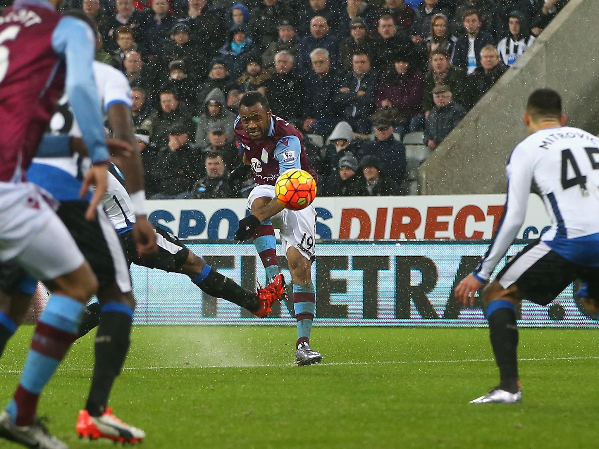 Jordan Ayew equalised with a fantastic curling effort