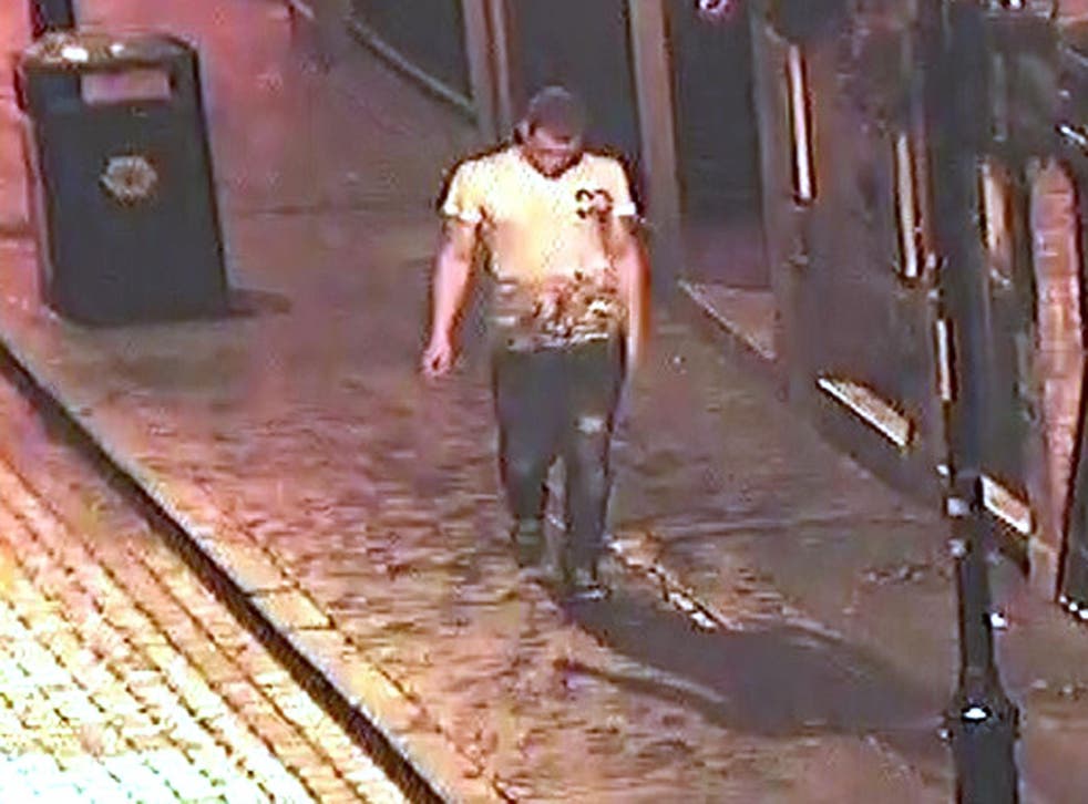 Handout still take from CCTV issued by Greater Manchester Police of a man they would like to speak to in connection to an alleged rape attempt