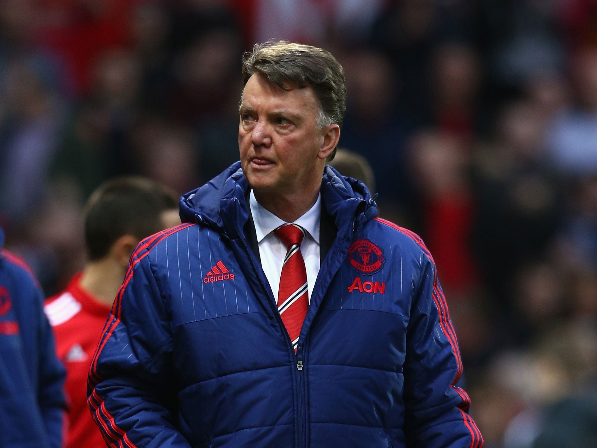 Louis van Gaal after Manchester United's defeat to Norwich