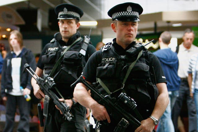 Police leaders said they were concerned about the number of armed officers available to respond to a suicide terrorist attack